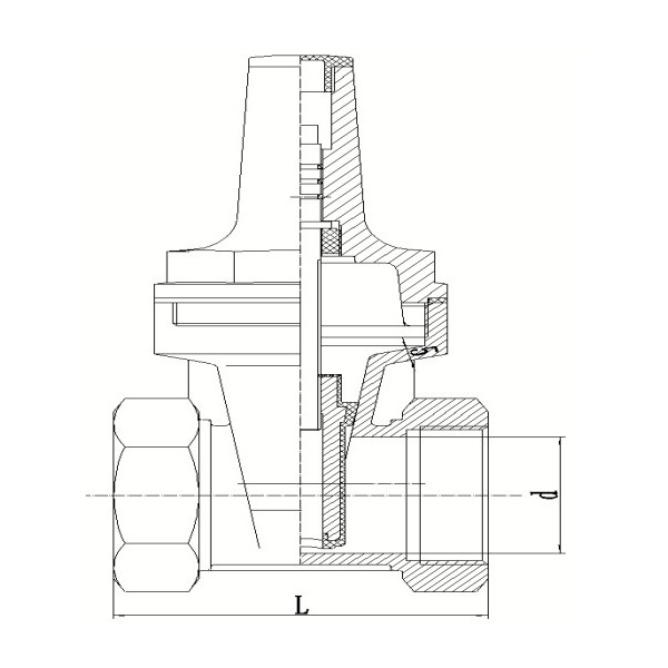 機(jī)械鎖絲扣軟密封閘閥